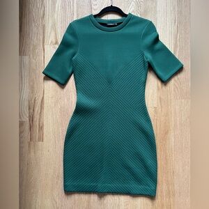 Kate spade Saturday - green scuba dress. Size small